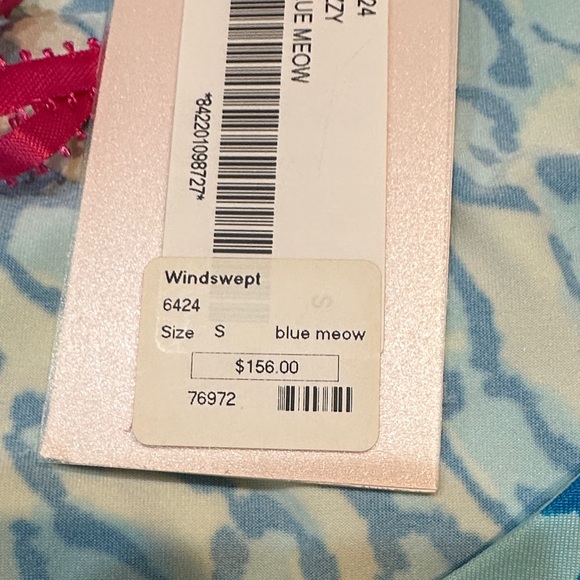 JB by JULIE BROWN NYC Blue/White Leopard Print V-Neck Dress Size Small - Picture 11 of 11